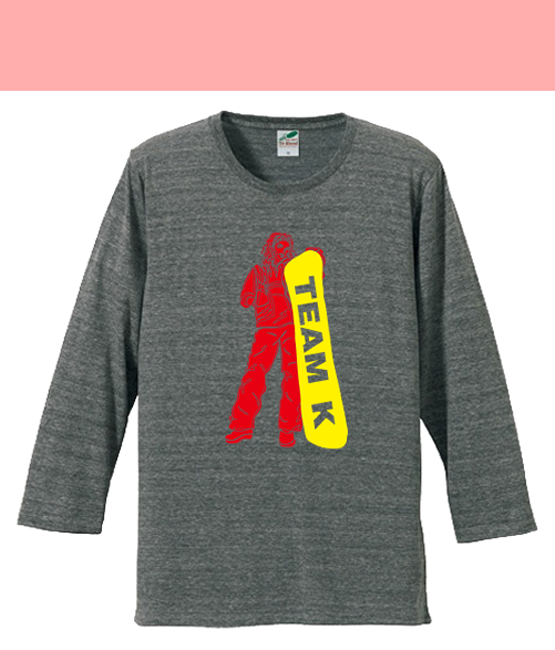トライブレンド4/5スリーブTシャツ(薄手)