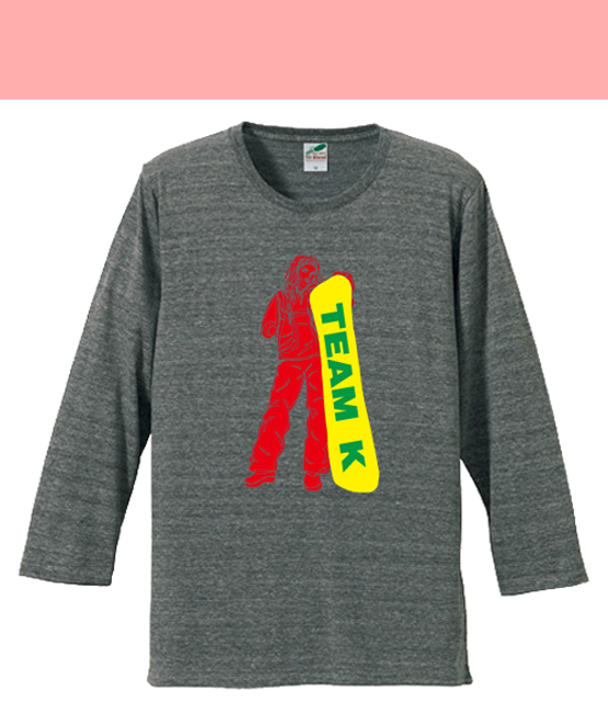 トライブレンド4/5スリーブTシャツ(薄手)
